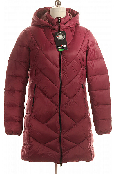 Dámská Zimní Dlouhá Bunda Polyamidová Vínová CMP