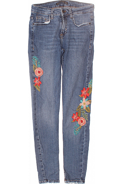 ZARA Dámské Džíny Modré Second Hand Vel. 36