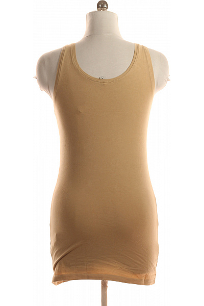 Jednoduché Dámské Tričko Béžové ONLY Vel. L