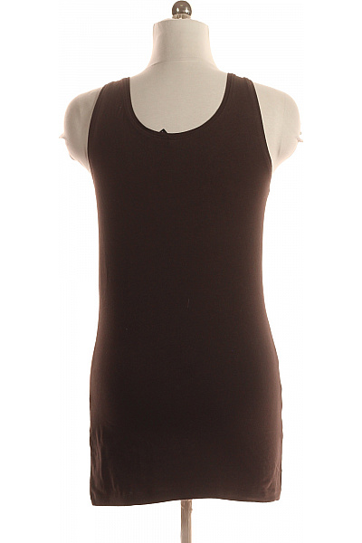 Jednoduché Dámské Tričko Hnědé ONLY Second hand Vel. L