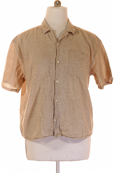 Pánská Košile Lněná Béžová ONLY & SONS Vel. XL