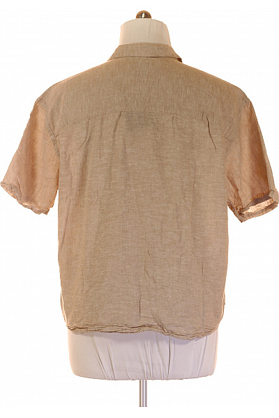 Pánská Košile Lněná Béžová ONLY & SONS Vel. XL