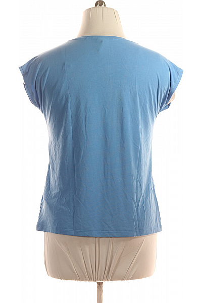 PIECES  Halenka Jednobarevná Modrá Vel. XL