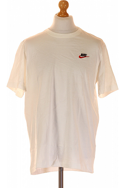 Sportovní Pánské Tričko Bílé Nike Vel. L