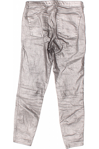 ZARA Dámské Kalhoty Stříbrné Vel. 40