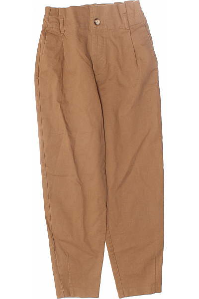 ZARA Dámské Chino Kalhoty Khaki Vel. XS