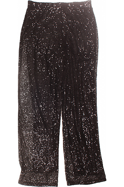 Společenské Dámské Kalhoty Černé Second hand Vel. 42