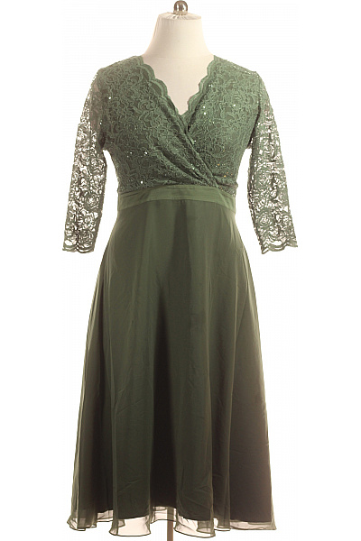 Swing Společenské  Šaty Zelené