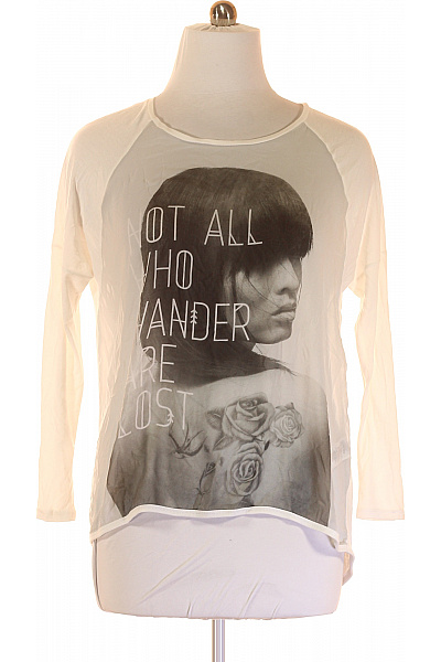 ONLY Vzorovaná  Halenka Bílá Vel. XL