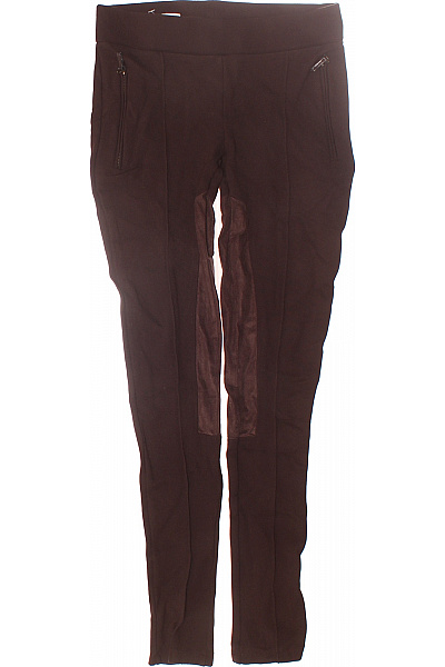 ZARA Dámské Legíny Hnědé Second hand Vel. S