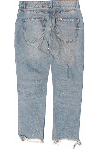 ZARA Roztrhané Dámské Džíny Modré Vel. 34