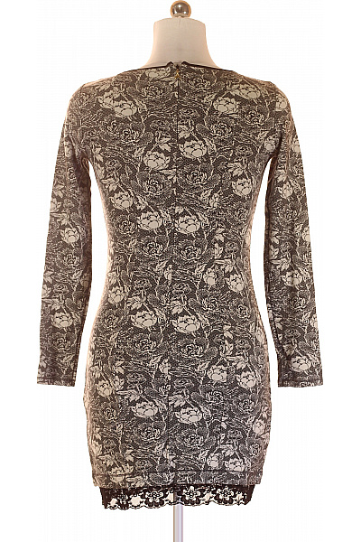 PATRIZIA  PEPE Šaty s Květinovým Potiskem Šedé Vel. 44 | PATRIZIA  PEPE | obrázek 3