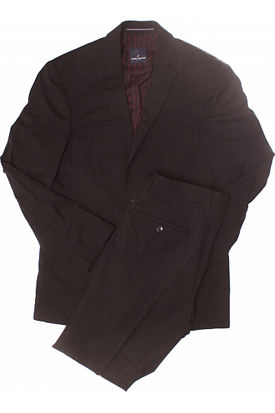 Společenský Oblek Polyesterový Černý DANIEL HECHTER