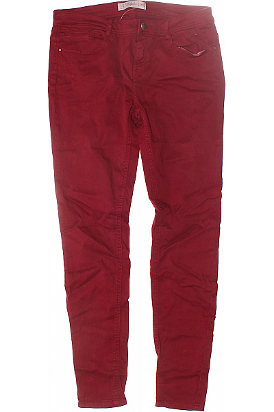 Dámské Kalhoty Rovné Červené ZARA Vel. 40