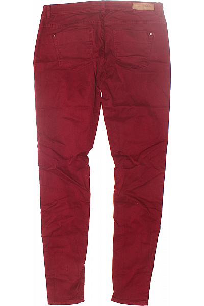 Dámské Kalhoty Rovné Červené ZARA Vel. 40