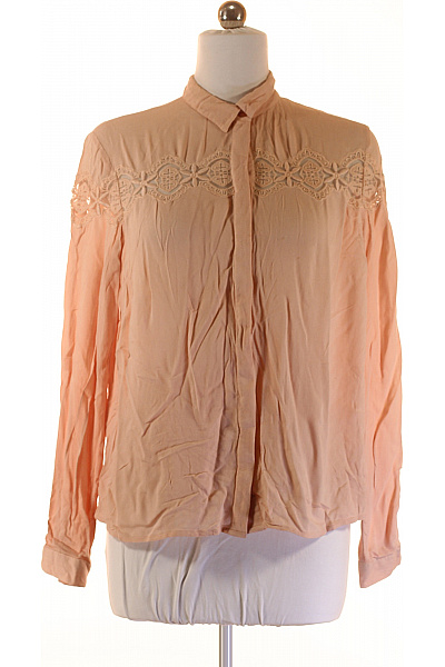 Společenská Dámská Košile Růžová VILA Second hand Vel. M