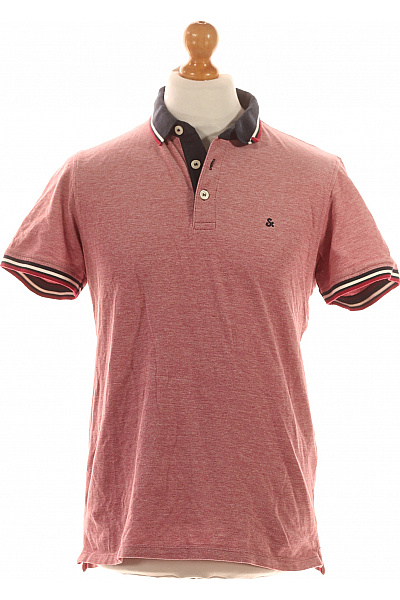 JACK & JONES Pánské Tričko s Límečkem Růžové Vel. L | JACK & JONES | obrázek 2