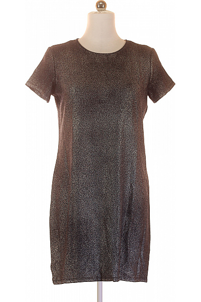 ONLY Tričkové  Šaty Stříbrné Vel. 38