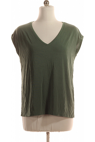 Dámské Tričko Zelené PIECES Vel. XL