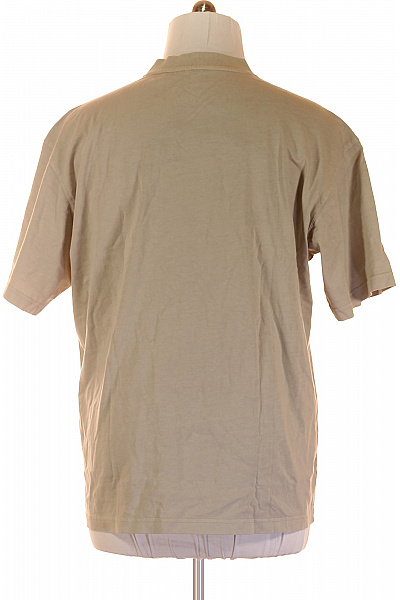 Jednoduché Pánské Tričko Béžové Hugo Boss Vel. XL