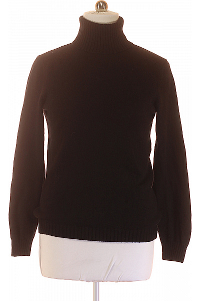 Pánský Svetr Kašmírový Černý Second Hand Vel. L