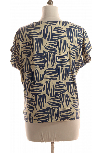 Dámské Tričko s Potiskem Modré S.OLIVER Vel. 40