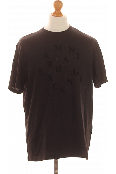 ARMANI Pánské Tričko s Potiskem Černé Vel. L | ARMANI | obrázek 2