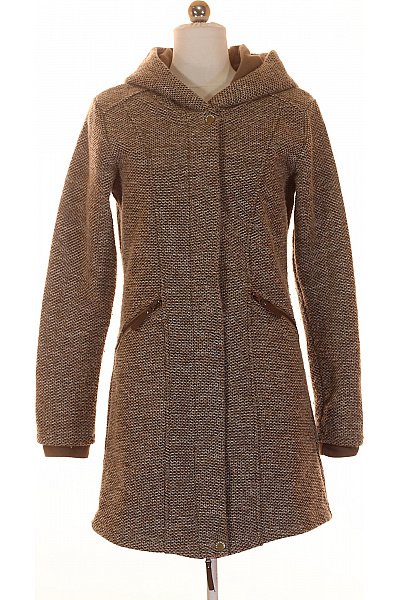 Krátký Dámský Kabát Šedý Vel. 34