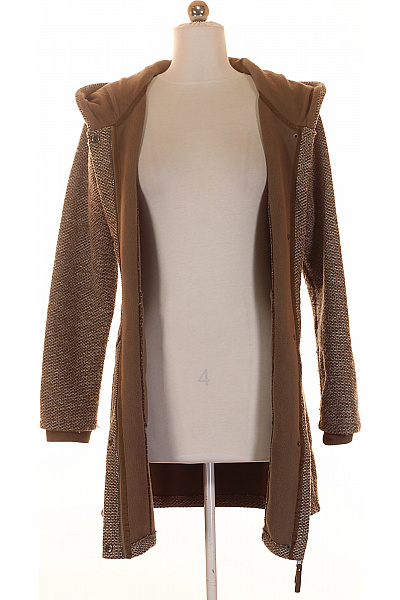 Krátký Dámský Kabát Šedý Vel. 34