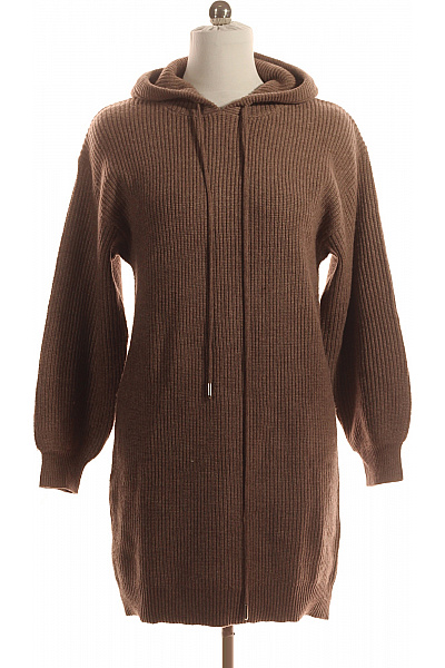  Šaty Pletené Hnědé Vel. 40