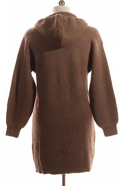  Šaty Pletené Hnědé Vel. 40