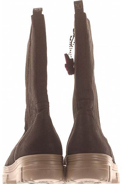 Dámské Kotníkové Boty Kožené Černé CAPRICE Vel. 42