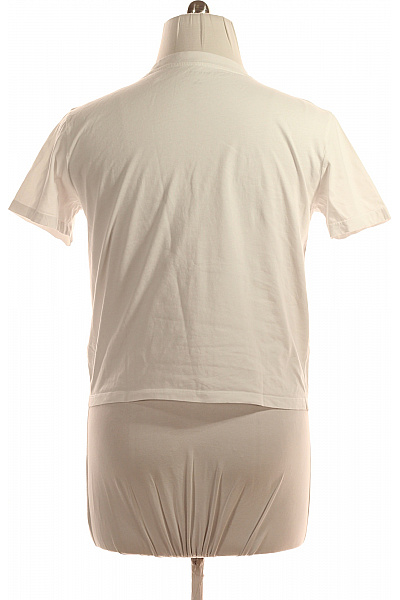 Calvin Klein Dámské Tričko s Potiskem Bílé Vel. L