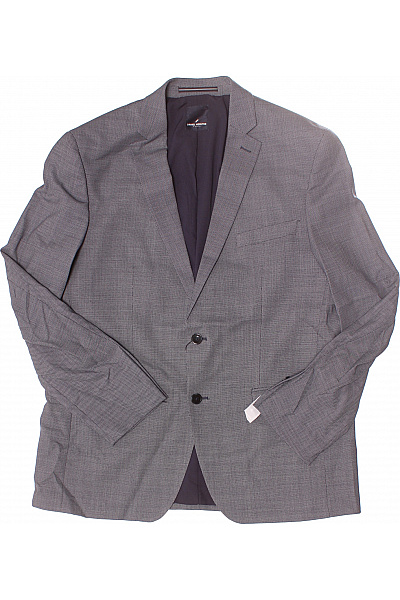 DANIEL HECHTER Společenský Oblek Polyesterový Modrý