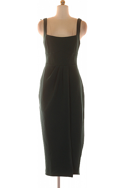  Šaty s Rozparkem Zelené Vel. L | Unimoda | obrázek 2