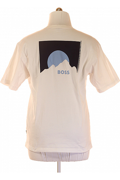Pánské Tričko Bílé Hugo Boss Vel. L