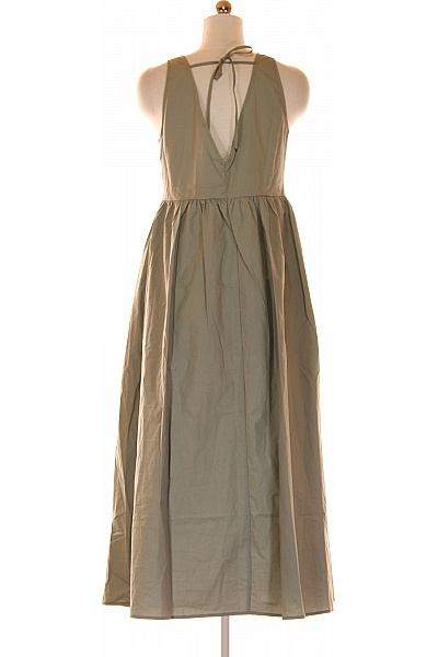  Šaty s Ramínky Šedé Second hand Vel. 38