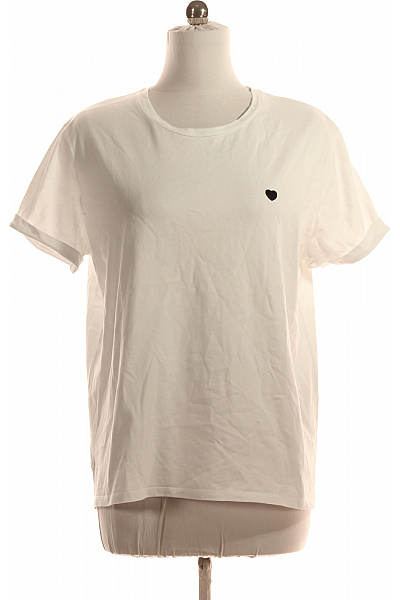 Dámské Tričko Bílé Vel. 44