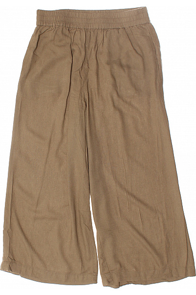 PIECES Dámské 3/4 Kalhoty Khaki Vel. S