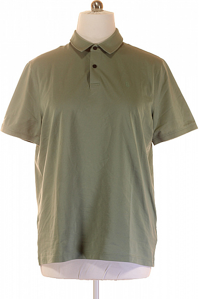 Bogner Pánské Tričko s Límečkem Zelené Second hand Vel. XXL