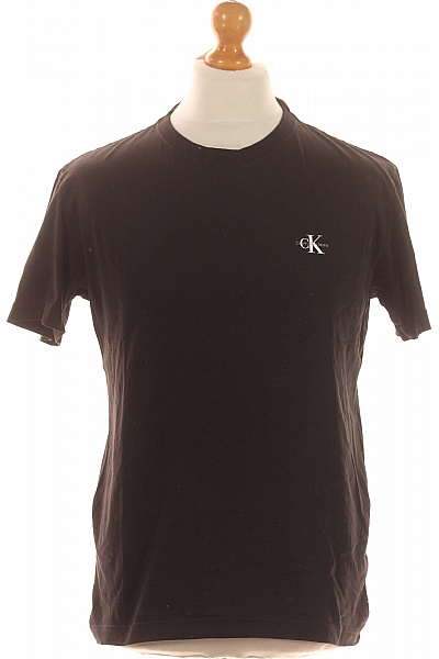Calvin Klein Jednoduché Pánské Tričko Černé Second hand Vel. M | Calvin Klein | obrázek 2