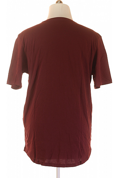 JACK & JONES Pánské Tričko Vínová Vel. XXL