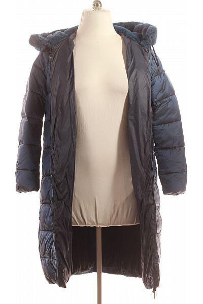 Dámská Zimní Dlouhá Bunda Modrá CMP Outlet