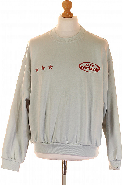 PULL&BEAR Pánská Mikina Modrá Vel. S