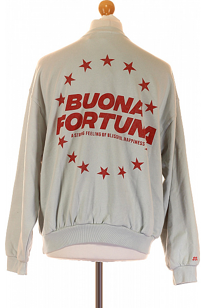 PULL&BEAR Pánská Mikina Modrá Vel. S