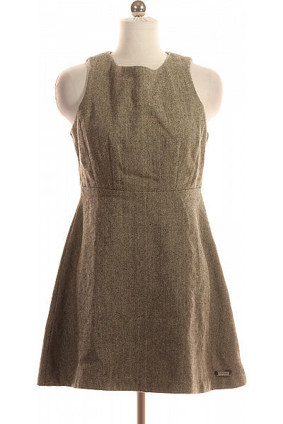 SUPERDRY Šaty Vlněné Šedé Vel. S