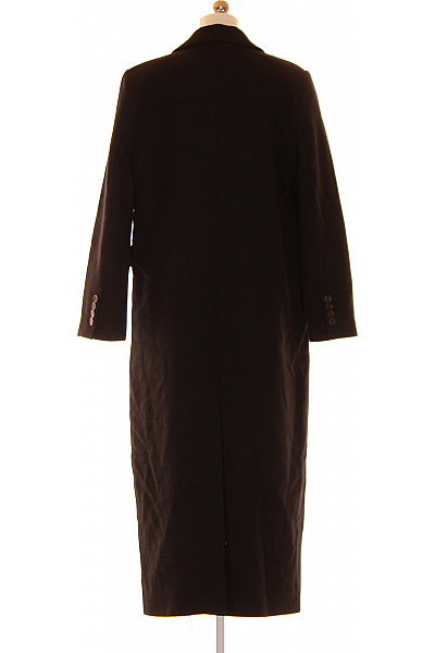 WE  Dámský Kabát Vlněný Černý Vel. 36