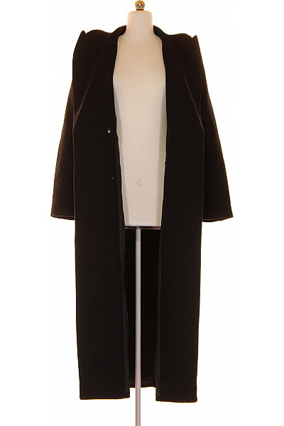 WE  Dámský Kabát Vlněný Černý Vel. 36