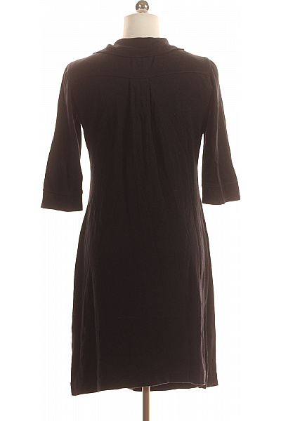 Hugo Boss Tričkové  Šaty Vlněné Černé Vel. S