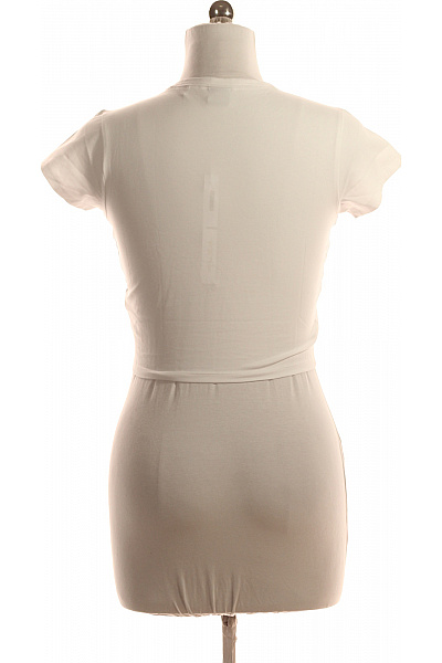 Jednoduché Dámské Tričko Bílé Hugo Boss Vel. M